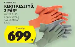 ALDI Gardenline kerti kesztyű ajánlat