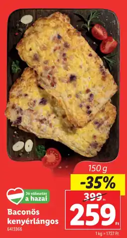Lidl Baconös kenyérlángos ajánlat