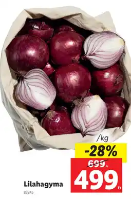 Lidl Lilahagyma ajánlat