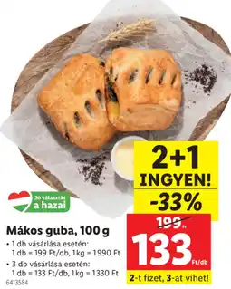 Lidl Mákos guba ajánlat