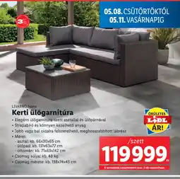 Lidl LIVARNO home Kerti ülőgarnitúra ajánlat