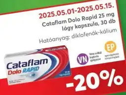 Alma Gyógyszertárak Cataflam Dolo Rapid lágy kapszula ajánlat