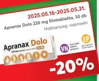 Alma Gyógyszertárak Apranax Dolo filmtabletta ajánlat