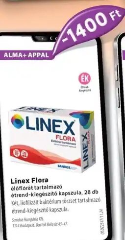 Alma Gyógyszertárak Linex Flora kapszula ajánlat