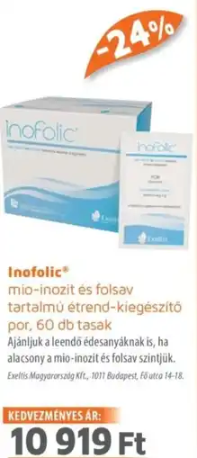 Alma Gyógyszertárak Inofolic tasak ajánlat