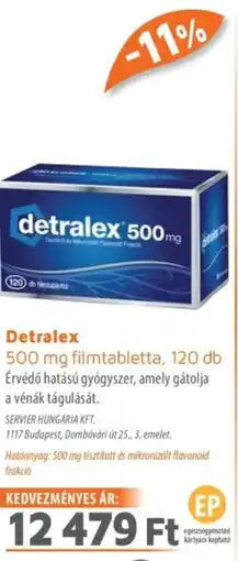 Alma Gyógyszertárak Detralex filmtabletta ajánlat