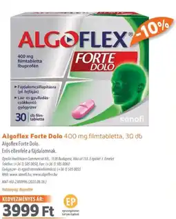 Alma Gyógyszertárak Algoflex Forte Dolo filmtabletta ajánlat