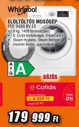 Expert Whirlpool elöltöltős mosógép ffd 9489 bv ee ajánlat