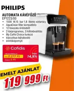 Expert Philips automata kávéfőző ep1223/00 ajánlat