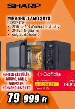 Expert Sharp mikrohullámú sütő rca271tb ajánlat