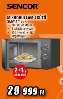 Expert Sencor mikrohullámú sütő smw 1719bk ajánlat