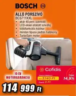 Expert Bosch álló porszívó bcs711xxl ajánlat