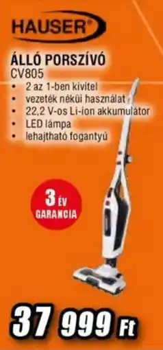 Expert Hauser álló porszívó cv805 ajánlat