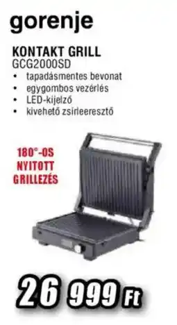Expert Gorenje kontakt grill gcg2000sd ajánlat