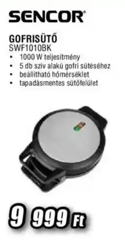 Expert Sencor gofrisütő swf1010bk ajánlat