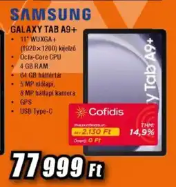 Expert Samsung galaxy tab a9+ ajánlat