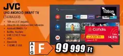 Expert Jvc uhd android smart tv lt43va3335 ajánlat
