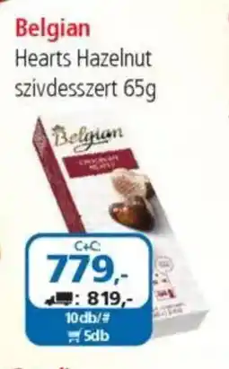 ÁRKLUB Belgian hearts hazelnut szívdesszert ajánlat