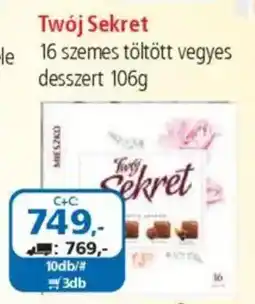 ÁRKLUB Twój Sekret 16 szemes töltött vegyes desszert ajánlat