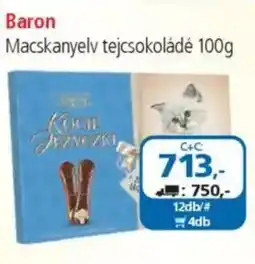 ÁRKLUB Baron macskanyelv tejcsokoládé ajánlat