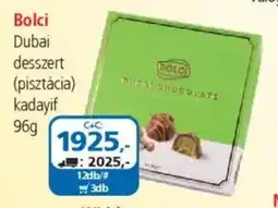 ÁRKLUB Bolci dubai desszert (pisztácia) kadayif ajánlat