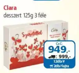 ÁRKLUB Clara desszert ajánlat