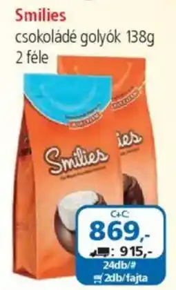 ÁRKLUB Smilies csokoládé golyók ajánlat