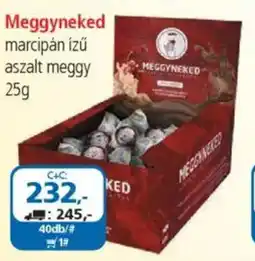 ÁRKLUB Meggyneked marcipán ízű aszalt meggy ajánlat