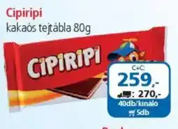 ÁRKLUB Cipiripi kakaós tejtábla ajánlat