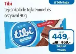ÁRKLUB Tibi tejcsokoládé tejkrémmel és ostyával ajánlat