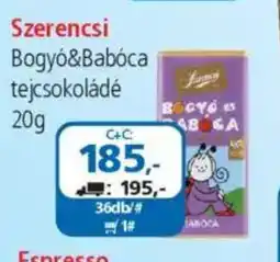 ÁRKLUB Szerencsi bogyó&babóca tejcsokoládé ajánlat
