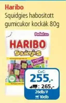 ÁRKLUB Haribo squidgies habosított gumicukor kockák ajánlat