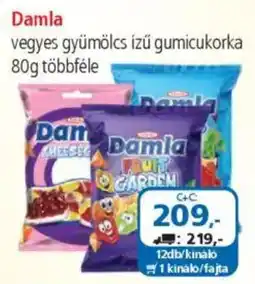 ÁRKLUB Damla vegyes gyümölcs ízű gumicukorka ajánlat