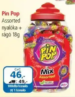 ÁRKLUB Pin pop assorted nyalóka + rágó ajánlat