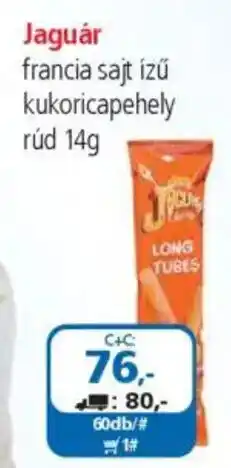 ÁRKLUB Jaguár francia sajt ízű kukoricapehely rúd ajánlat