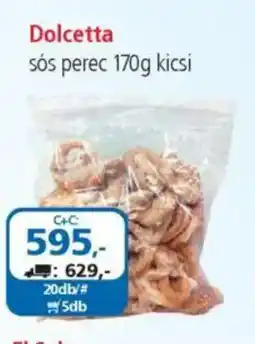 ÁRKLUB Dolcetta sós perec ajánlat