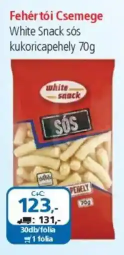 ÁRKLUB Fehér tói csemege white snack sós kukoricapehely ajánlat