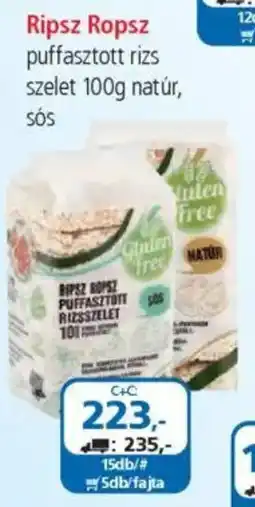 ÁRKLUB Ripsz ropsz puffasztott rizs szelet ajánlat