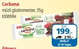 ÁRKLUB Cerbona müzli gluténmentes ajánlat