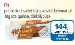 ÁRKLUB Fit puffasztott szelet tejcsokoládé bevonattal ajánlat