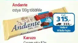 ÁRKLUB Andante ostya ajánlat
