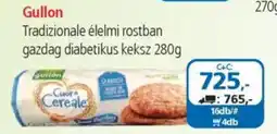 ÁRKLUB Gullon tradizionale élelmi rostban gazdag diabetikus keksz ajánlat