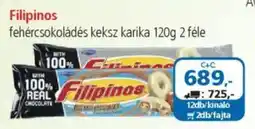 ÁRKLUB Filipinos fehércsokoládés keksz karika ajánlat