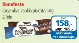 ÁRKLUB Bonafesta creambar csokis piskóta ajánlat