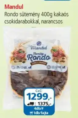 ÁRKLUB Mandul rondo sütemény ajánlat