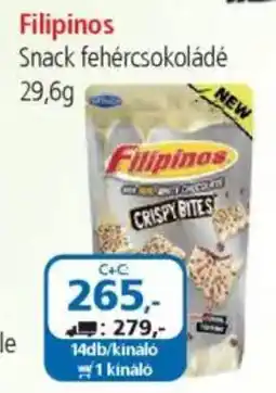 ÁRKLUB Filipinos snack fehércsokoládé ajánlat