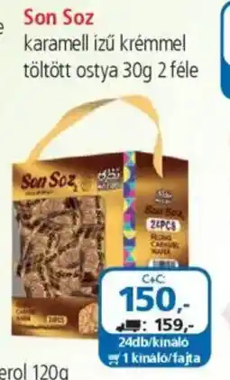 ÁRKLUB Son soz karamell ízű krémmel töltött ostya ajánlat