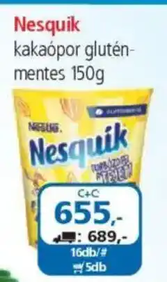 ÁRKLUB Nesquik kakaópor glutén- mentes ajánlat