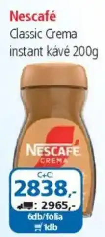 ÁRKLUB Nescafé Classic Crema instant kávé ajánlat