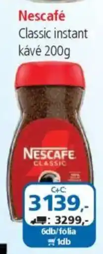 ÁRKLUB Nescafé Classic instant kávé ajánlat